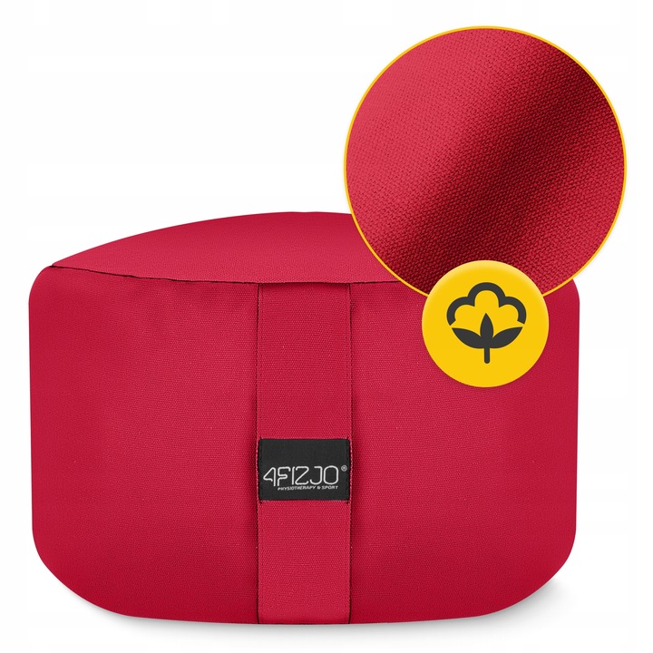 PODUSZKA DO MEDYTACJI I JOGI OKRĄGŁA Z GRYKĄ SIEDZISKO DO RELAKSU ZAFU