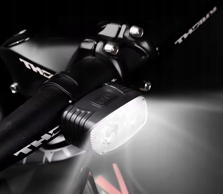 LAMPKA ROWEROWA OŚWIETLENIE LED NA ROWER KIEROWNICĘ PRZÓD + TYŁ NA USB MOC