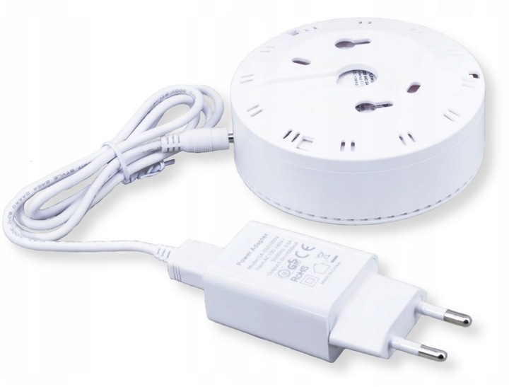 Czujnik czadu tlenku węgla i gazu 2w1 230V 90dB detektor CO LPG Zamel