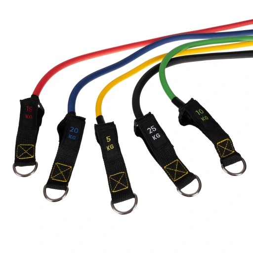 Gumy do Ćwiczeń Zestaw 5 Gum Oporowych Oporowe Fitness Treningowe + Uchwyty