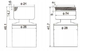 PERLATOR M22 M24 DO BATERII 2FUNKCYJNY Z PRZEGUBEM