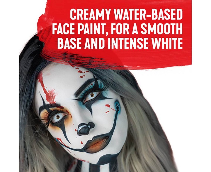 Profesjonalna Farba do Malowania Twarzy i Ciała Biała White 50 ml Snazaroo