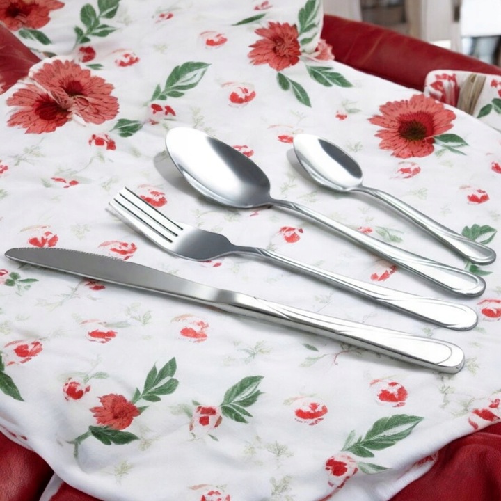 SZTUĆCE ZESTAW OBIADOWY KOMPLET 48 ELEMENTY DLA 12 OSÓB