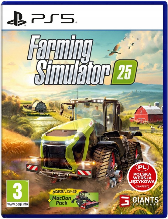 FARMING SIMULATOR 25 I DLC MacDon I PS5 I PL + GRATIS