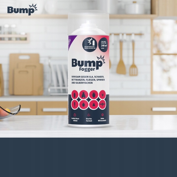 BUMP FOGGER Bomba dymna na pluskwy mole pchły karaluchy rybiki owady