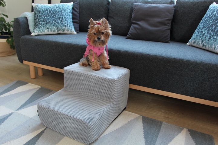 Schodki/schody do kanapy kolory szr. 40cm sztruks