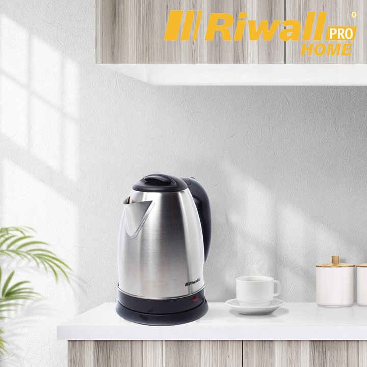 CZAJNIK ELEKTRYCZNY BEZPRZEWODOWY METALOWY OBROTOWY 1.8L FAST RIWALL