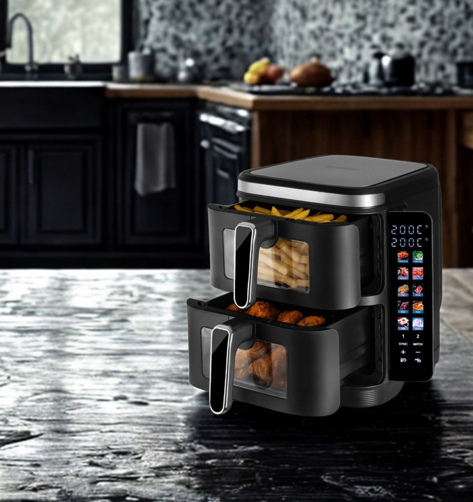 FRYTKOWNICA PIONOWA BEZTŁUSZCZOWA AIRDWELLER 2800W 11L XXL AIR FRYER