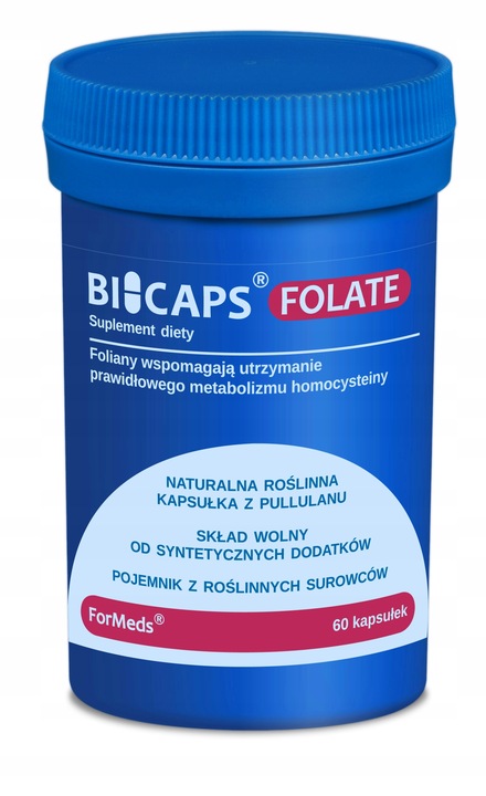 BICAPS FOLATE 60 caps. KWAS FOLIOWY ForMeds