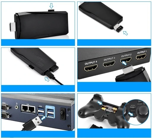 Konsola Retro Gra Telewizyjna Video Emulator + 2 Pady 20000 Gier j. Polski