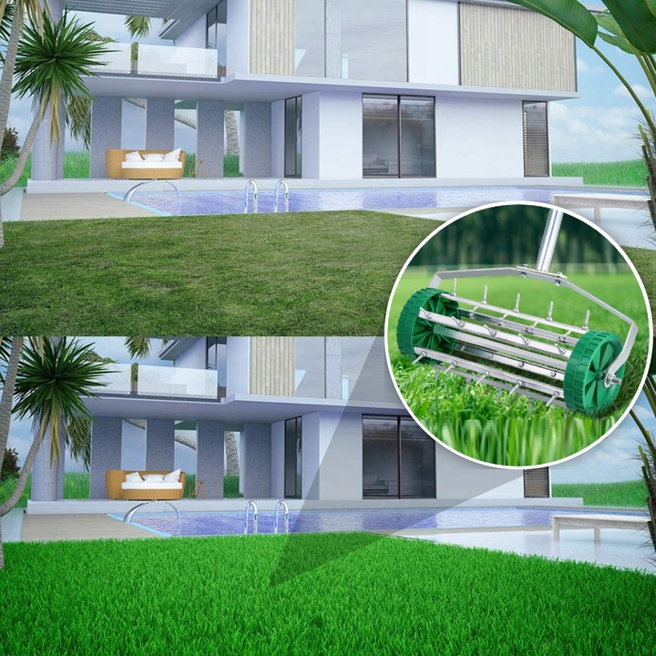 AERATOR WERTYKULATOR do trawnika gleby RĘCZNY OBROTOWY TRAWY MURAWY