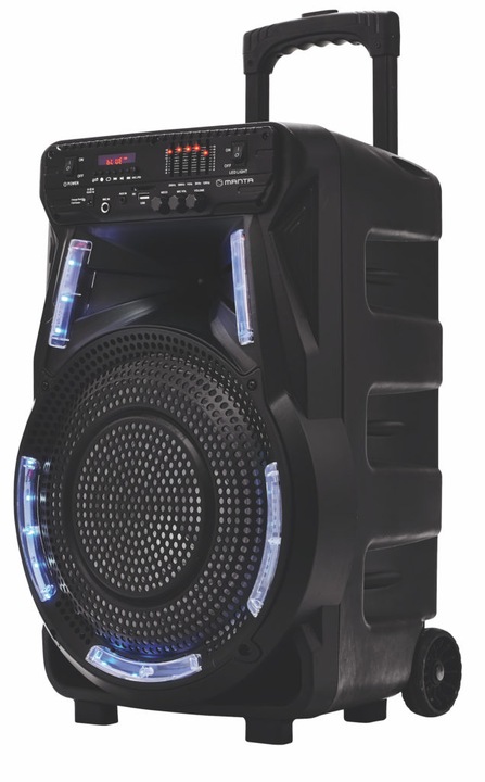 Głośnik bluetooth przenośny Karaoke z mikrofonem Manta SPK5033 czarny