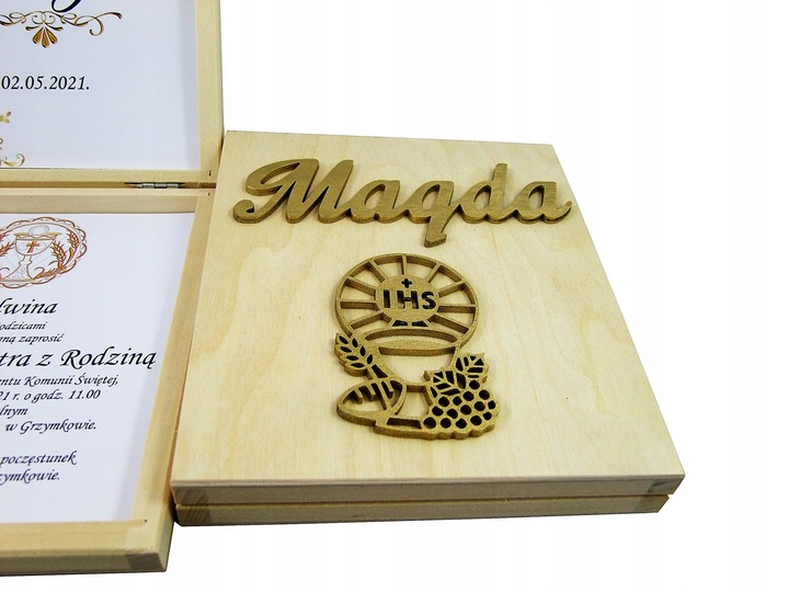 Zaproszenie Na Komunię Komunijne Dla Chrzestnych