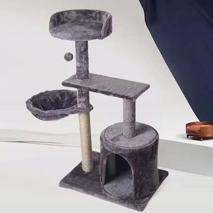 Drapak Dla Kota Duży Wysoki Wieża Legowisko Domek Budka Zabawka Sznurek