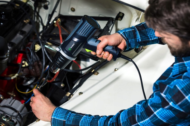 OPALARKA ELEKTRYCZNA MOCNA Z REGULACJĄ 2 BIEGI MAX 600°C + 4 DYSZE