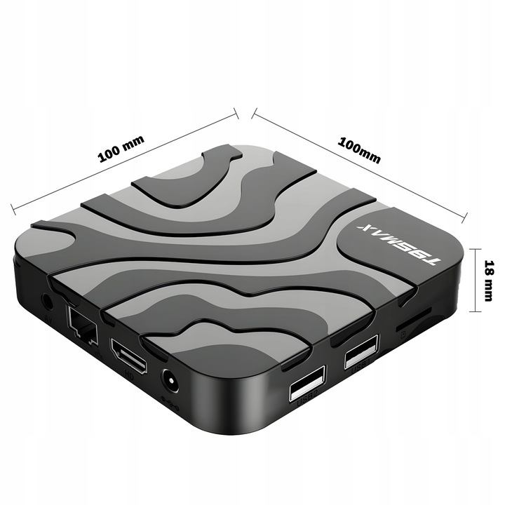 SMART TV BOX ANDROID 9 64BIT 6K WIFI 802.11N HDR + PILOT WEJŚCIE LAN