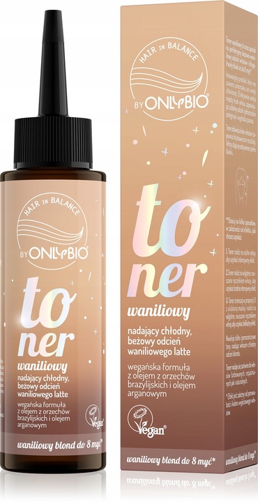 Hair in Balance by ONLYBIO Toner do włosów waniliowy 100 ml
