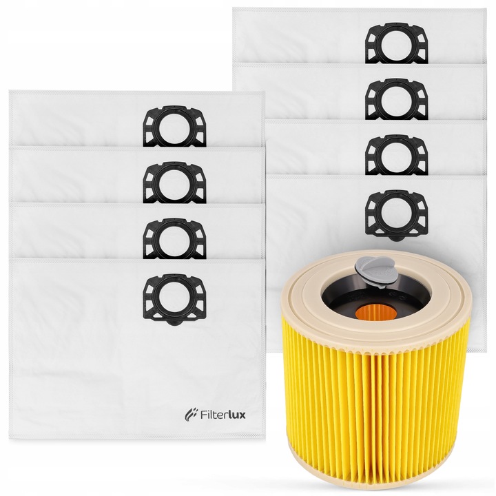 8x Worki filtr do Karcher WD3 WD2 SE4001 KFI 357 V15 V17 V19