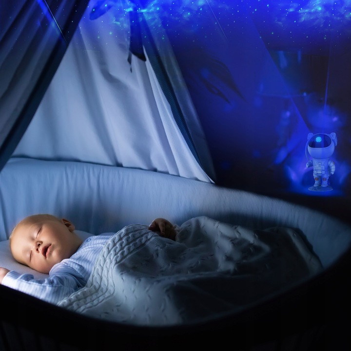 PROJEKTOR GWIAZD NIEBA LED LAMPKA NOCNA ASTRONAUTA XXL