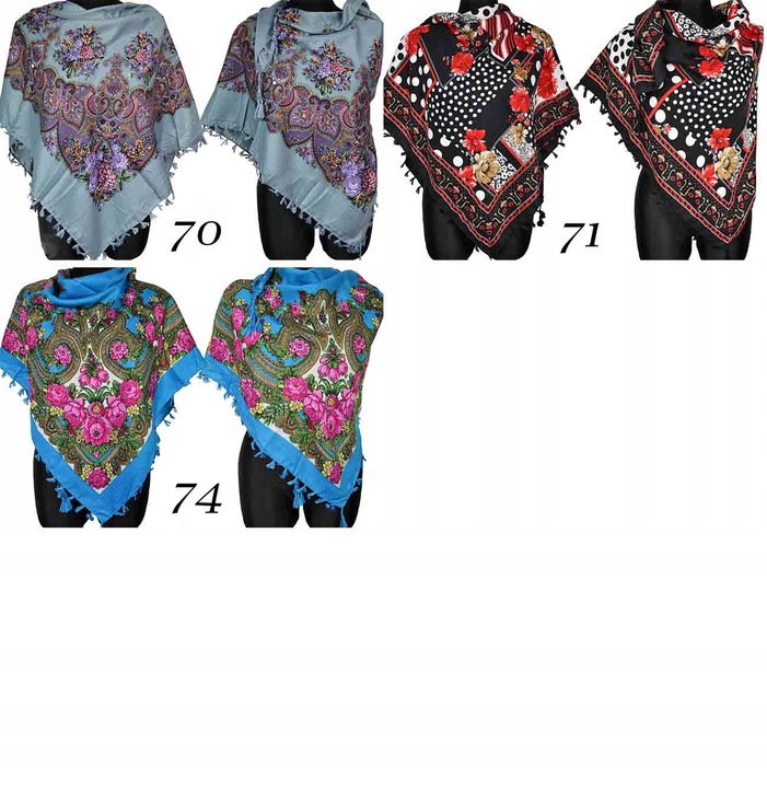 Oryginalna Chusta Ludowa Chusta Góralska Folk