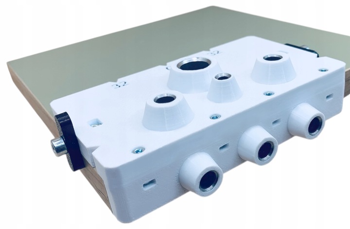 Szablon do mimośrodów kołków Wzornik do mebli Przymiar do wiercenia