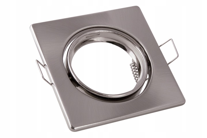 ZESTAW 6x LED 5W OPRAWA halogen CHROM KWADRAT