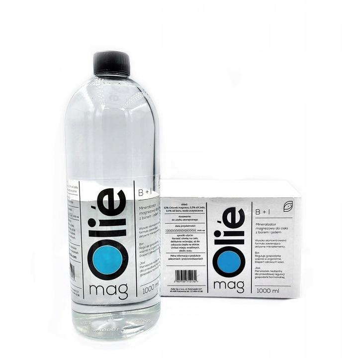 Olejek magnezowy 32% MgCl2.Z borem i jodem 1000 ml