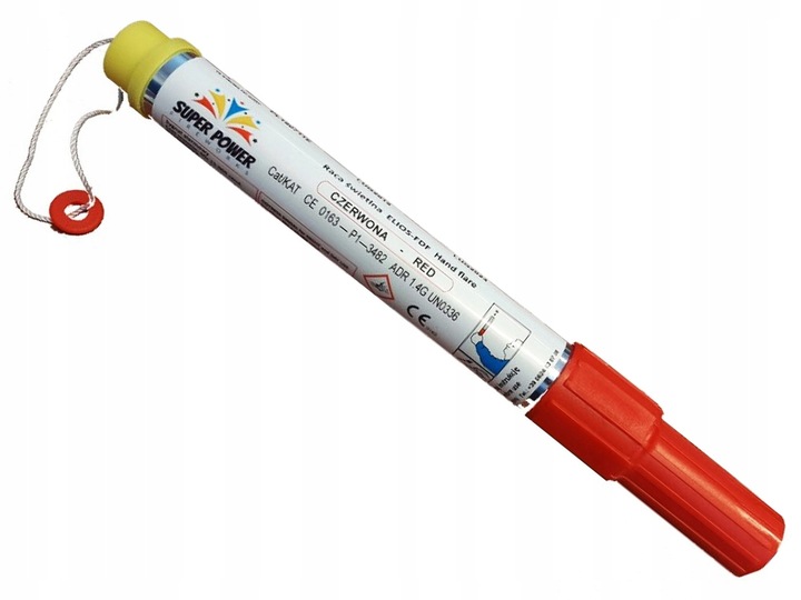 CZERWONA RACA MORSKA METALOWA ELIOS FDF 60s 1 sztuka FLARA DLA KIBICÓW