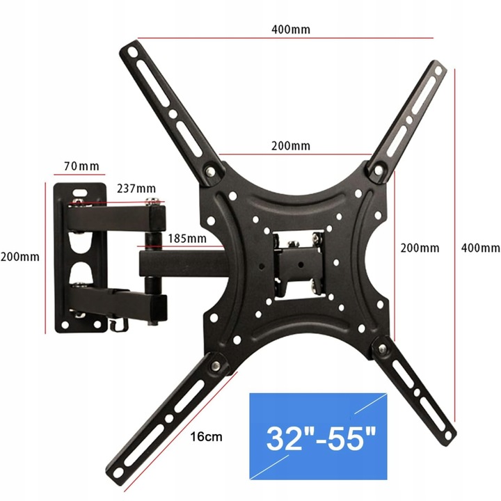 Uchwyt do Telewizora Obrotowy TV LCD LED 32'-55' VESA UNIWERSALNY