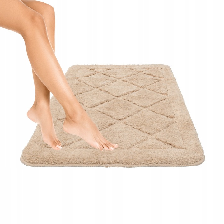 DYWANIK ŁAZIENKOWY ANTYPOŚLIZGOWY DUŻY MIĘKKI CHŁONNY DO PRANIA