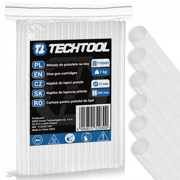 KLEJ NA GORĄCO WKŁADY KLEJOWE DO PISTOLETU DO KLEJU [ 1 KG ] 11 MM