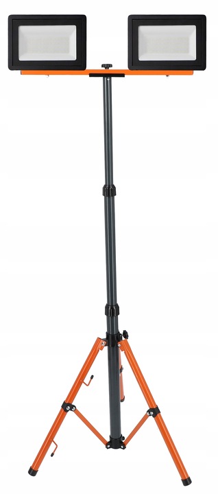Halogen LED statyw budowlany naświetlacz 2X 50W + przewód zestaw stojak