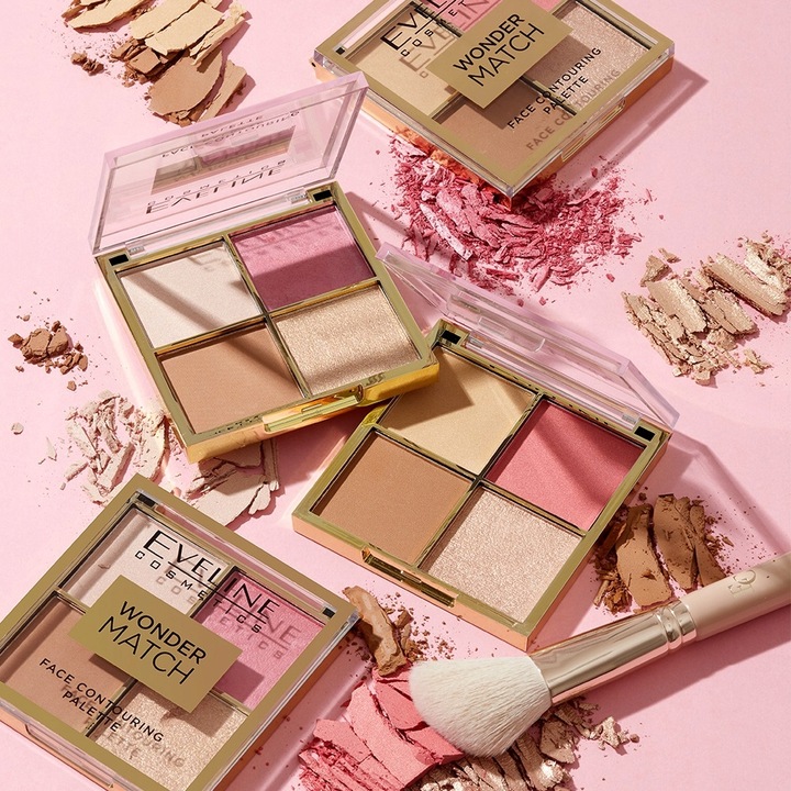 Eveline Cosmetics Wonder Match paletka do konturowania twarzy No 01