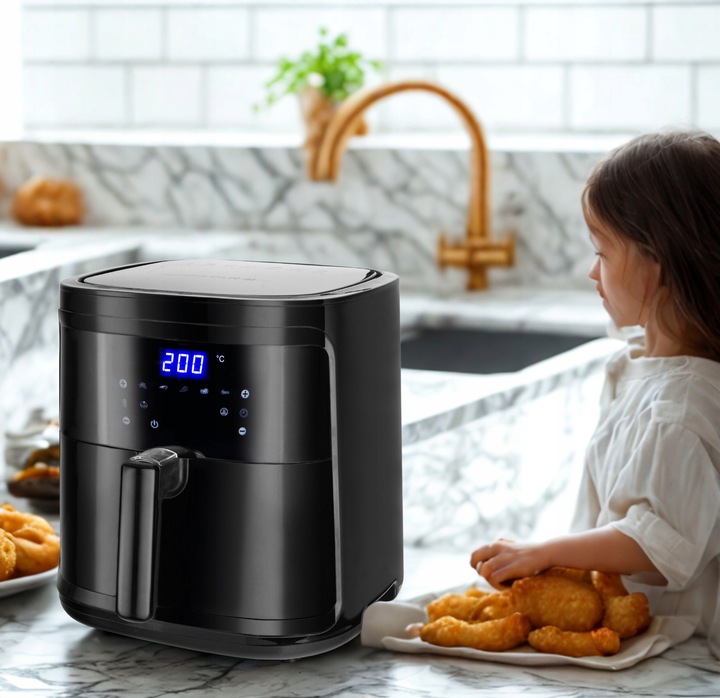 FRYTKOWNICA BEZTŁUSZCZOWA AIR FRYER 7L 1900W XL FRYTOWNICA LCD SMART