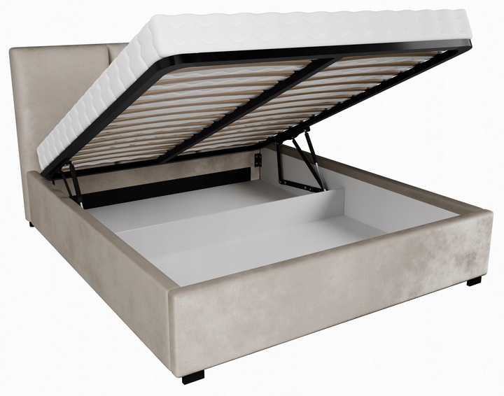 Łóżko tapicerowane 140x200 cm z pojemnikiem VINCI różne kolory wzory mix