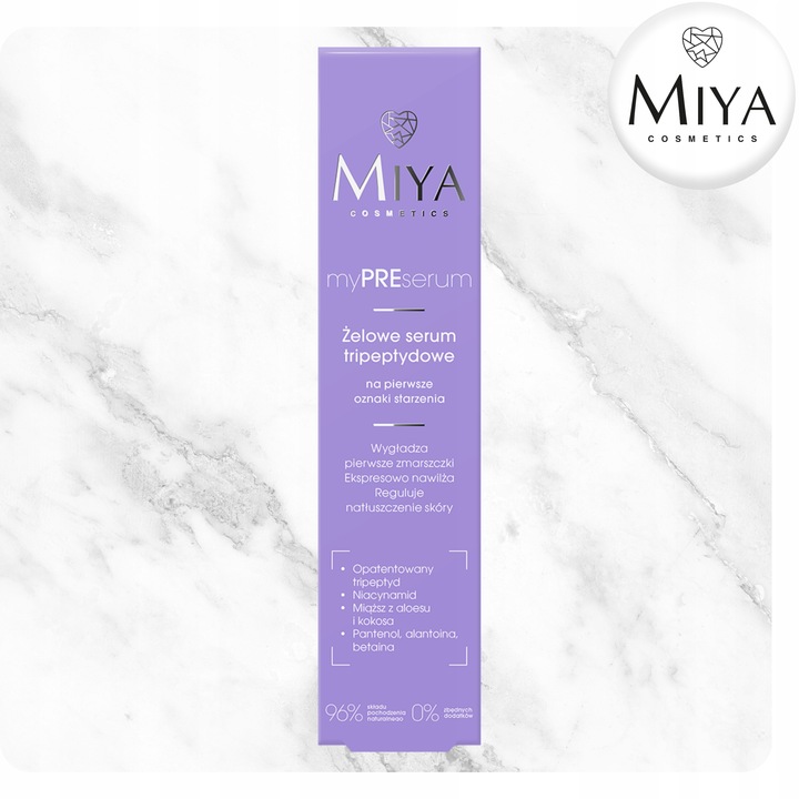 Żelowe Serum Tripeptydowe na Oznaki Starzenia Nawilżające 30 ml Miya