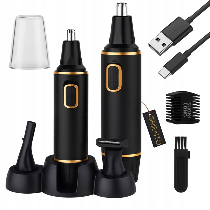 TRYMER DO NOSA I USZU BRWI WĄSÓW BRODY DEPILATOR WŁOSÓW GOLARKA USB 3