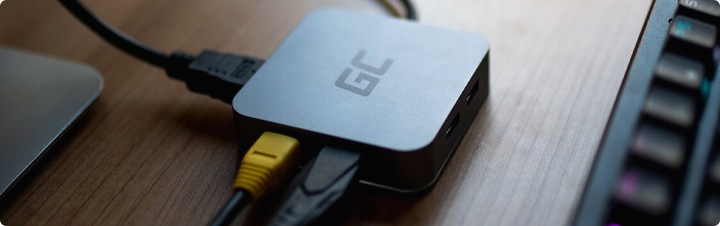 HUB USB-C ADAPTER USB 6W1 3x USB 3.0 USB C ETHERNET HDMI 4K DO MACBOOK PRO