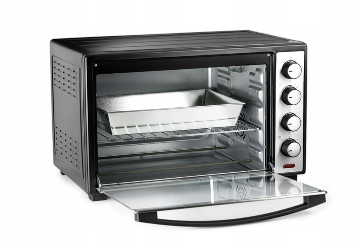 PIEKARNIK ELEKTRYCZNY 48L TERMOOBIEG ROŻNO GRILL WOLNOSTOJĄCY MINI