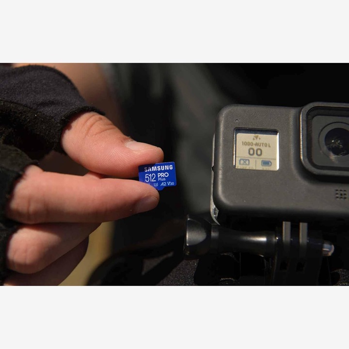 Samsung PRO Plus microSDXC 512GB U3 A2 V30 180 MB/s Adapter Karta pamięci