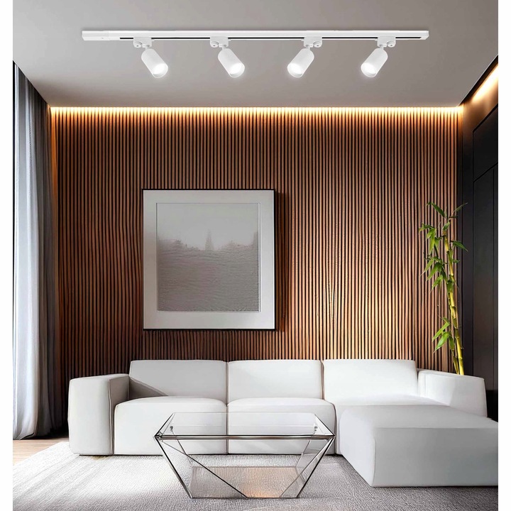 Zestaw Szynoprzewód Szyna 3m + 5x Lampa GU10 LED