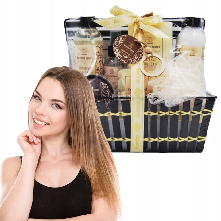 Aurora DZIEŃ BABCI Zestaw 7 Kosmetyków w Koszyku Biała Herbata NA PREZENT