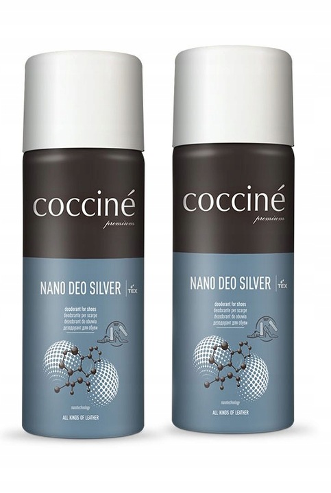 COCCINE NANO DEO SILVER DEZODORANT DO OBUWIA DUŻY 400ML x 2szt