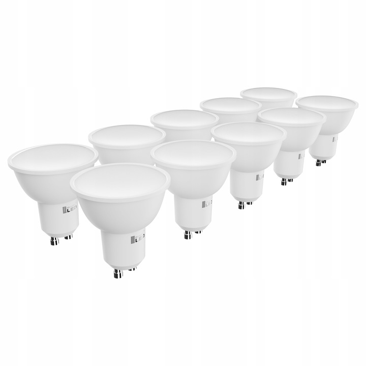 ŻARÓWKA LED GU10 10W Ciepła Biała - 3000K halogenowa mocna jasna