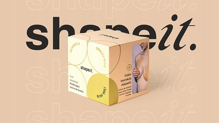 SHAPEIT. TAŚMA DO BIUSTU PODNOSZENIA BIUSTU TAPING PIERSI +INSTRUKCJA VIDEO