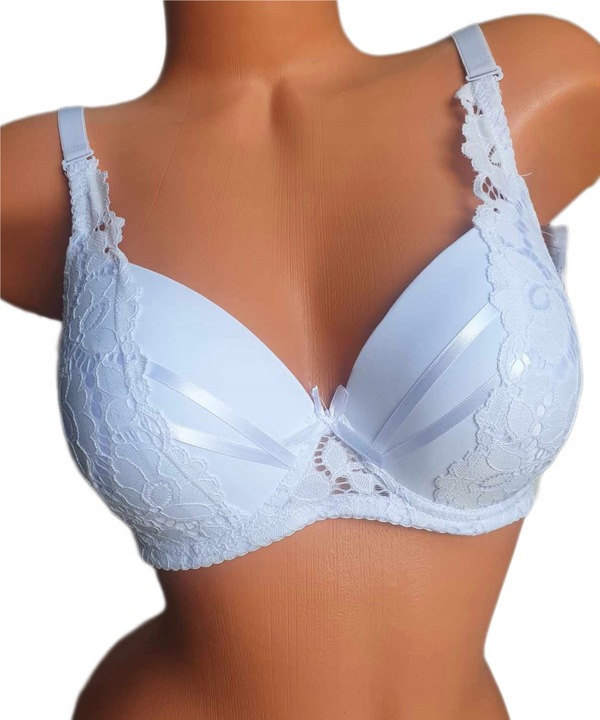 Biustonosz koronkowy stanik usztywniany zbierający z fiszbinami 90C kolory