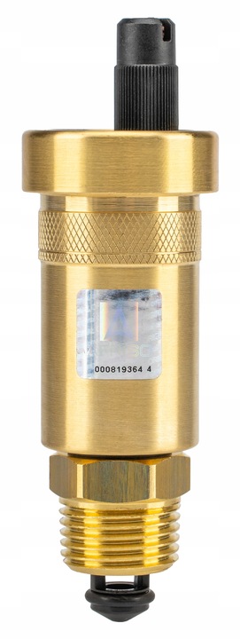 ODPOWIETRZNIK AUTOMATYCZNY AUTOMAT MOSIĘŻNY PROSTY 1/2" Z ZAWOREM