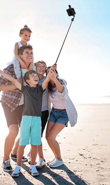 STATYW DO TELEFONU SELFIE STICK TRIPOD UCHWYT 3W1 Kijek + PILOT Bluetooth