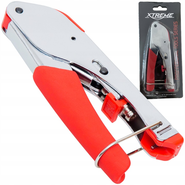 MOCNA ZACISKARKA KOMPRESYJNA ZŁĄCZY TYPU F RCA RG59/RG6