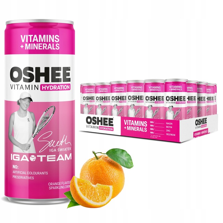 24x OSHEE Vitamin Hydration Witaminy + Minerały o smaku pomarańczowym
